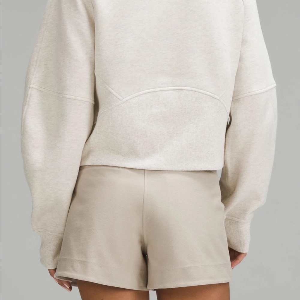 Lululemon Athletica Scuba Oversized Funnel Neck Heathered Bone Sz. XL/ XXL - Picture 6 of 12